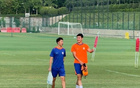 一线队训练新秀彭逸翔参与合练