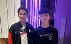 中国香港宾纪文与王钰栋合影后道歉