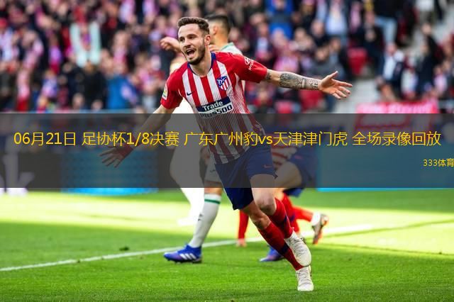 06月21日 足协杯1/8决赛 广东广州豹vs天津津门虎 全场录像回放