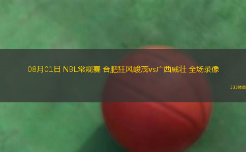 08月01日 NBL常规赛 合肥狂风峻茂vs广西威壮 全场录像