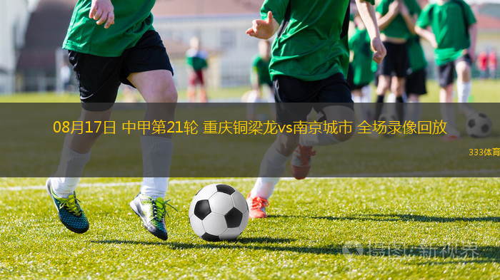 08月17日 中甲第21轮 重庆铜梁龙vs南京城市 全场录像回放