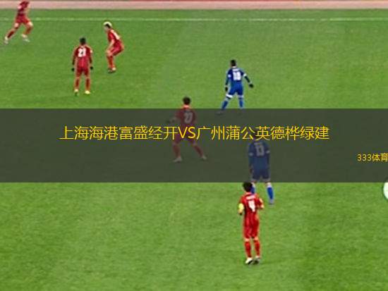 上海海港富盛经开VS广州蒲公英德桦绿建