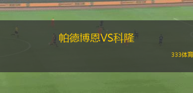 帕德博恩VS科隆