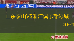山东泰山VS浙江俱乐部绿城